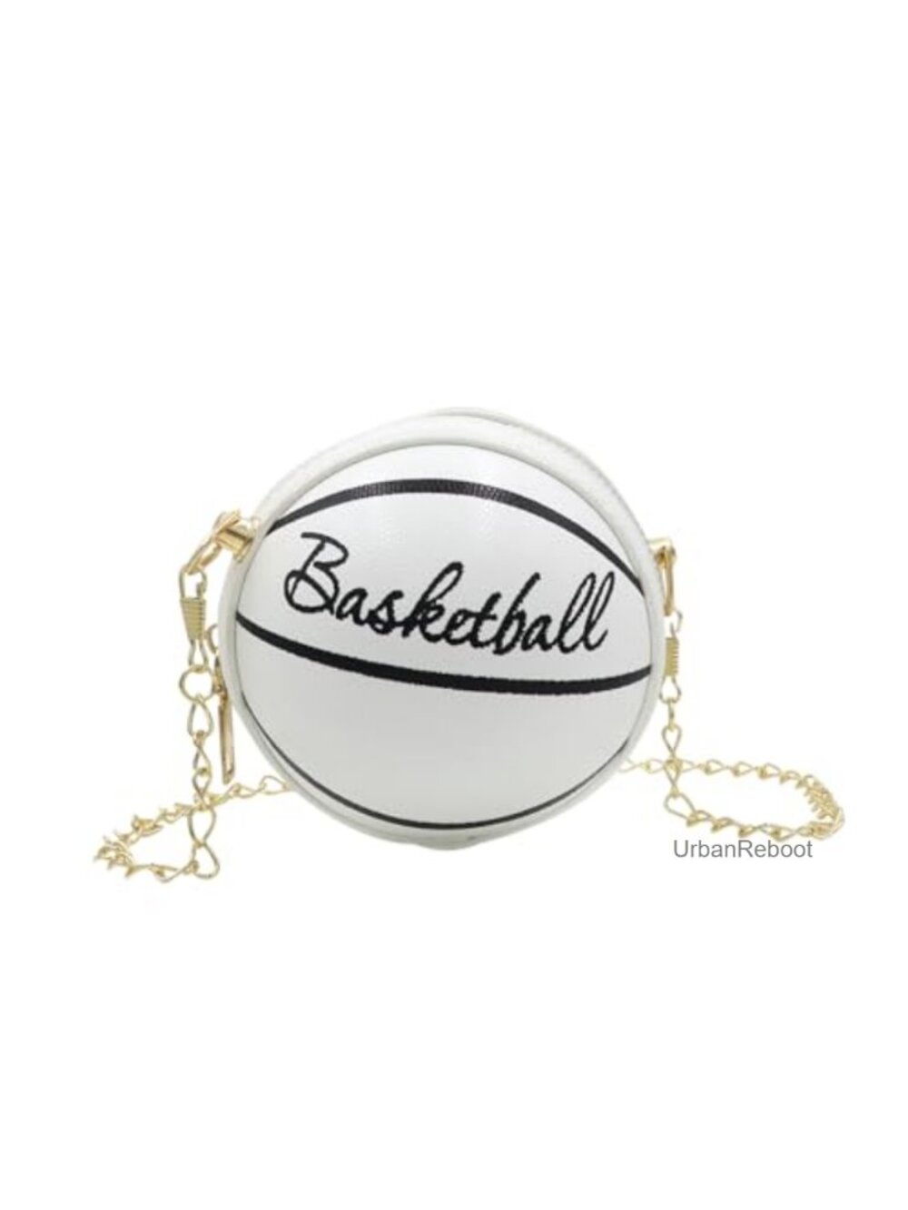 Girls Basketball Crossbody Purse Faux Leather Mini Round Bag